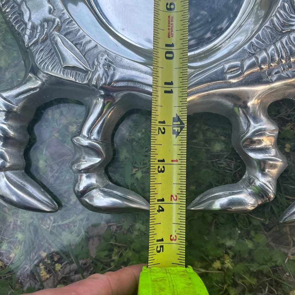 Vintage Pewter Crab Serving Dish - Picture 3 of 5